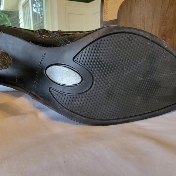 Nine West Patent Boots worn twice - Picture 2 of 2